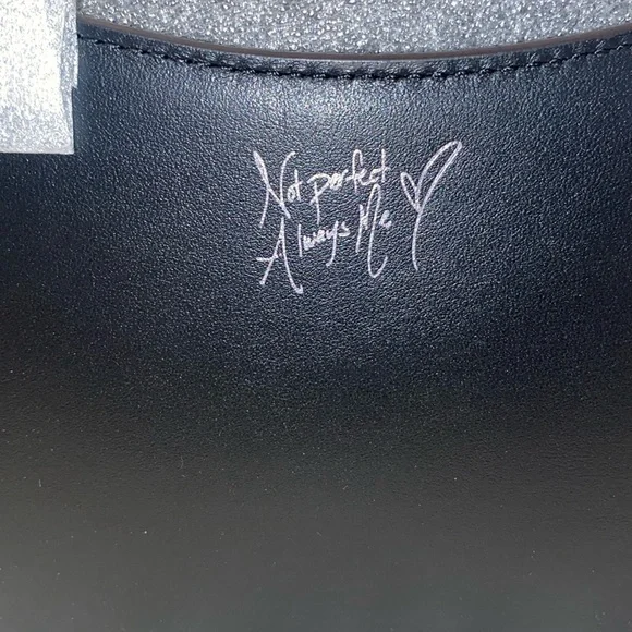 Coach Crystal Selena Gomez Trial Bag/Keychain “NOT PERFECT ALWAYS ME” 2pc Set - Picture 5 of 11